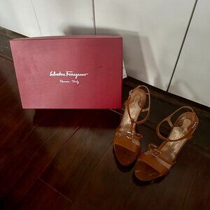 Salvatore Ferragamo Tan Wedges